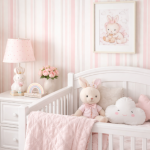 Papel De Parede Rosa Algodão