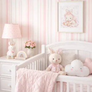 Papel De Parede Rosa Algodão