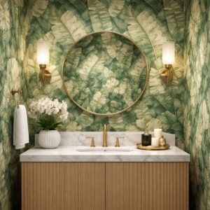 Papel De Parede Verde Botânico