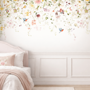 Papel De Parede Cascata Floral Suave