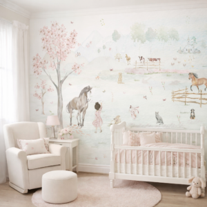 Papel De Parede FARM GIRL