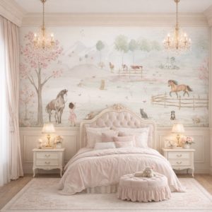 Papel De Parede FARM GIRL