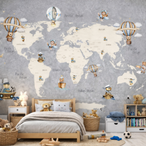 Papel De Parede MAPA MUNDI FANTÁSTICO