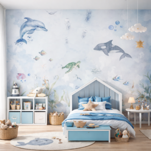 Papel De Parede DANÇA DOS GOLFINHOS