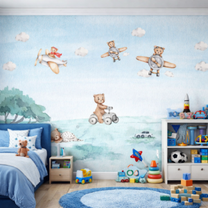 Papel De Parede URSO AVIADOR