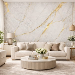 Papel De Parede marmore dourado