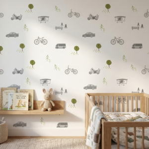 Papel De Parede Mini Frota
