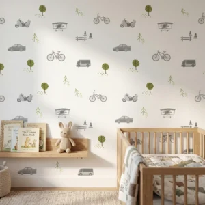 Papel De Parede Mini Frota