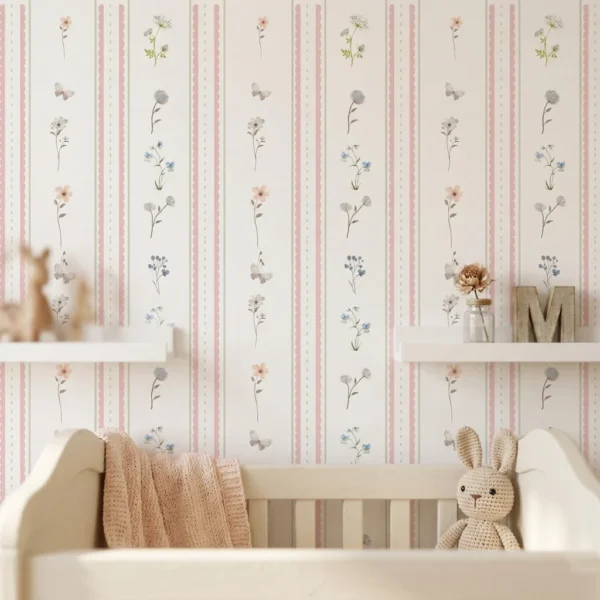 Papel De Parede Jardim de Fitas