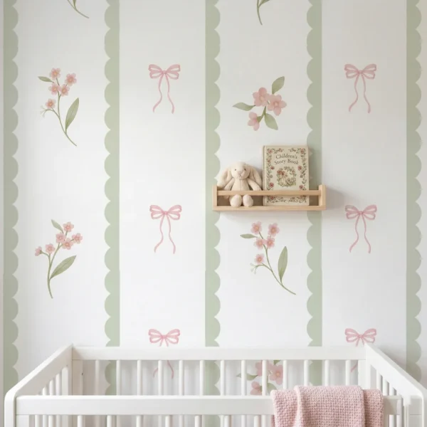 Papel De Parede Verde Amélie