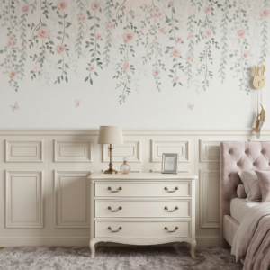 Papel De Parede ROSAS E FOLHAS