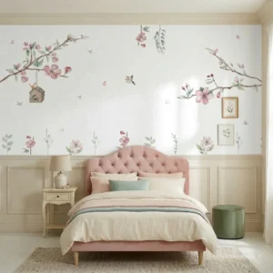 Papel De Parede CEREJEIRA GARDEN