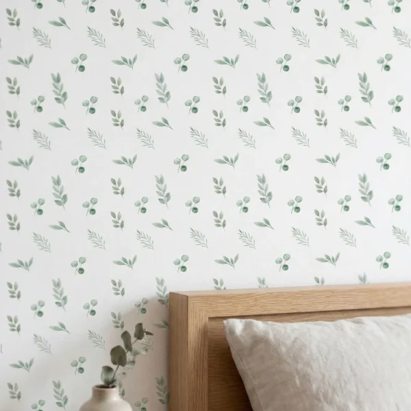 Papel De Parede Folhas Serenas