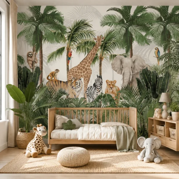 Papel De Parede JUNGLE SAFARI
