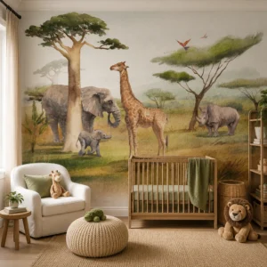 Papel De Parede SAVANNAH DOS ANIMAIS