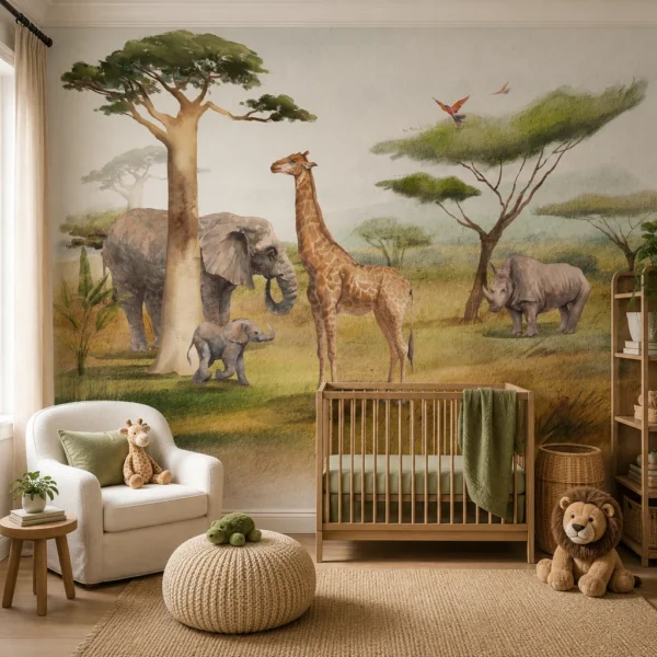 Papel De Parede SAVANNAH DOS ANIMAIS
