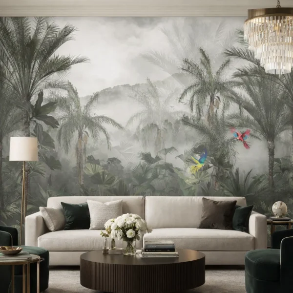 Papel De Parede Selva Neblina