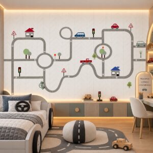 Papel De Parede PISTA DE CARRINHOS