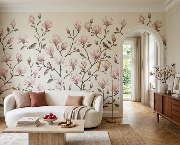 Papel de Parede FLORADA ROSÉ