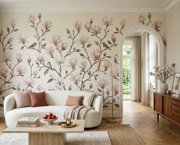 Papel de Parede FLORADA ROSÉ