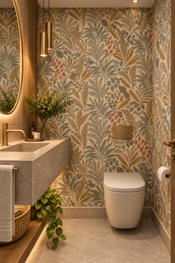 Papel de Parede BOTÂNICO TERRACOTA