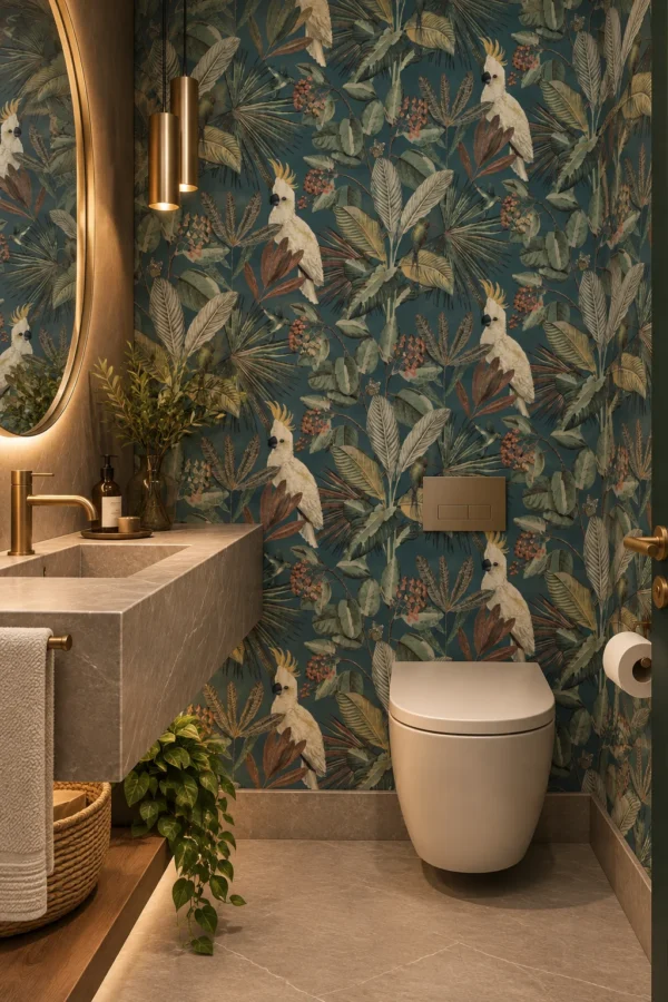 Papel de Parede CACATUAS TROPICAIS