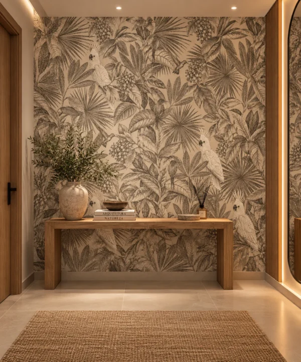 Papel de Parede CACATUAS SÉPIA