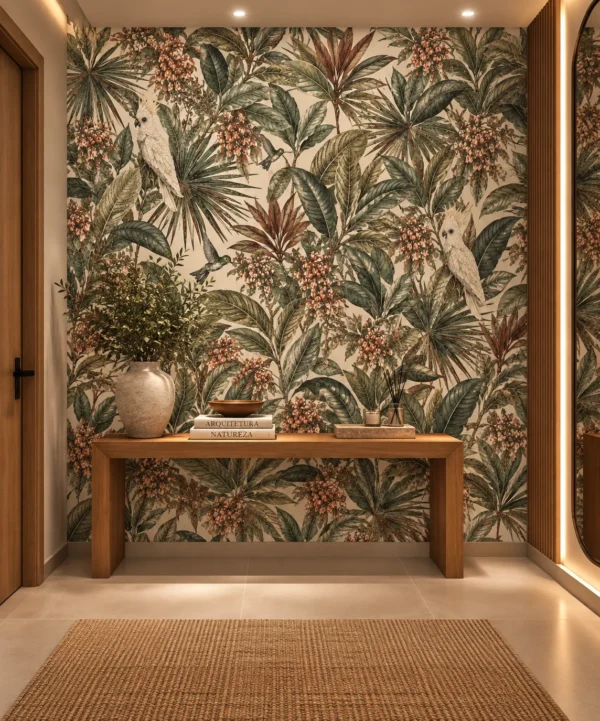 Papel de Parede CACATUAS BOTÂNICAS