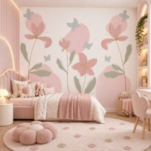 Papel de Parede FLORES DELICADAS