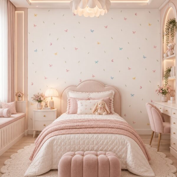 Papel de Parede MENINA NO JARDIM