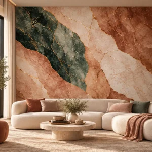 Papel de Parede MÁRMORE TERRACOTA